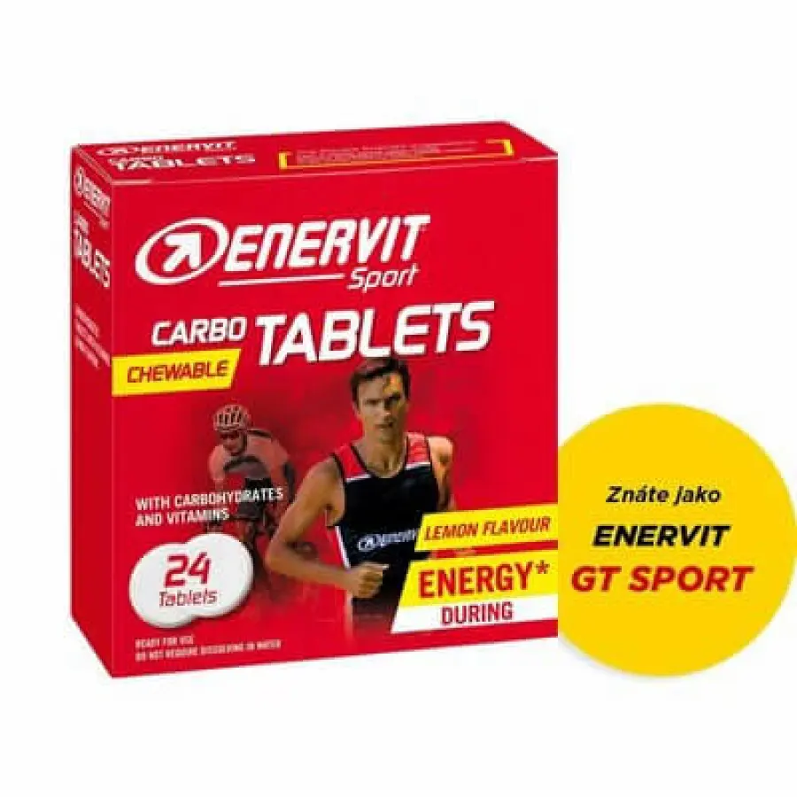 ENERVIT Carbo Tablets 24 ks - citrón